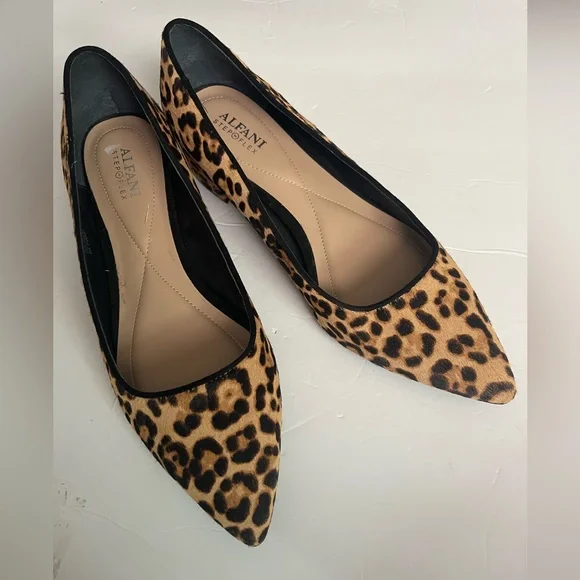 Alfani Shoes Womens Alfani Step N Flex Fur And Leather Animal
